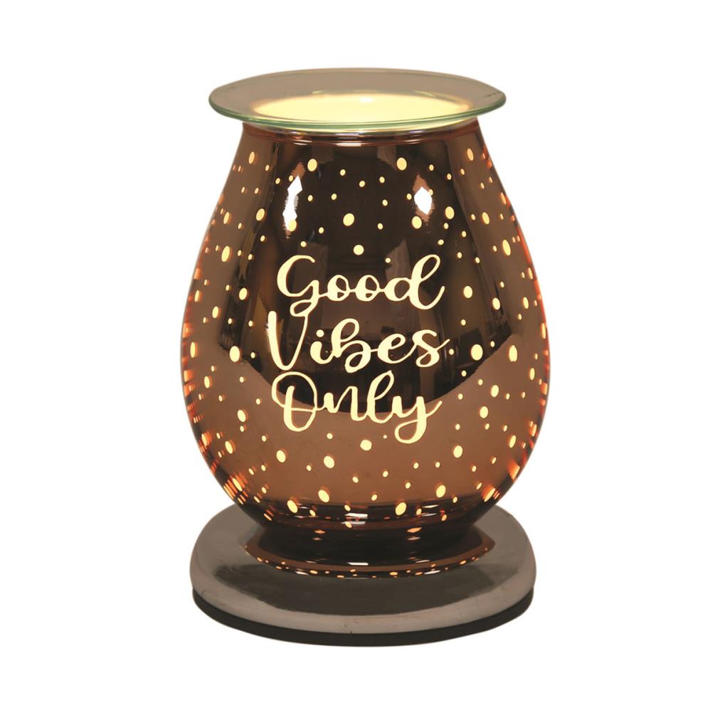 Aroma Good Vibes Only Burnt Copper Touch Electric Wax Melt Warmer £15.59